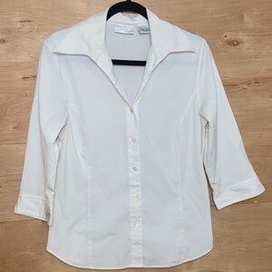 Worthington white Button-Up Shirt/ Blouse